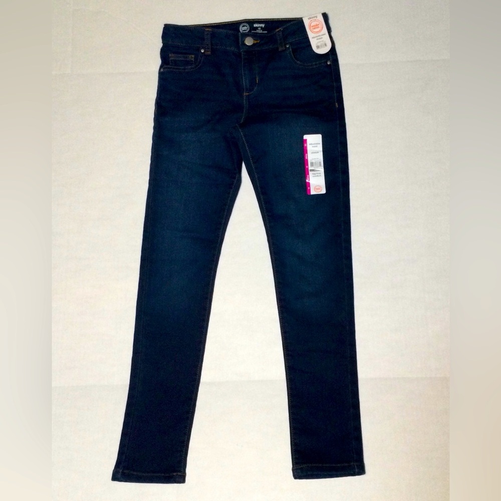 Wonder Nation NWT Girls Size 12 Skinny Blue Jeans with Adjustable Waist